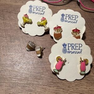 PREP Obsessed Earring Studs- Set of 4